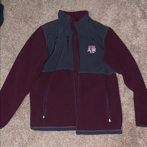 Texas A&M zip up fleece